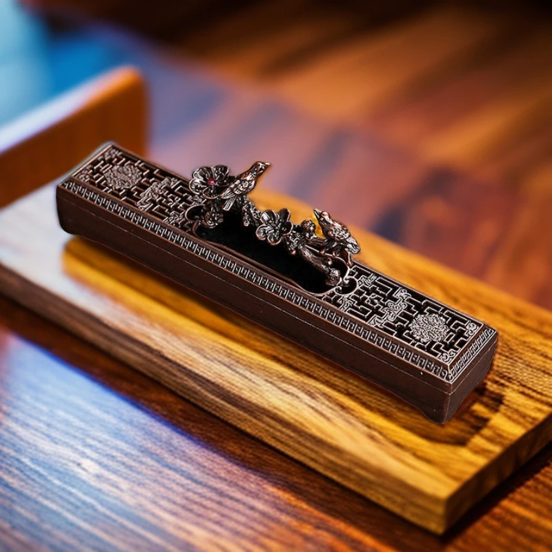 如意合金卧香炉家用室内线香炉香盒香插一鹿有钱熏香炉仿古香薰炉