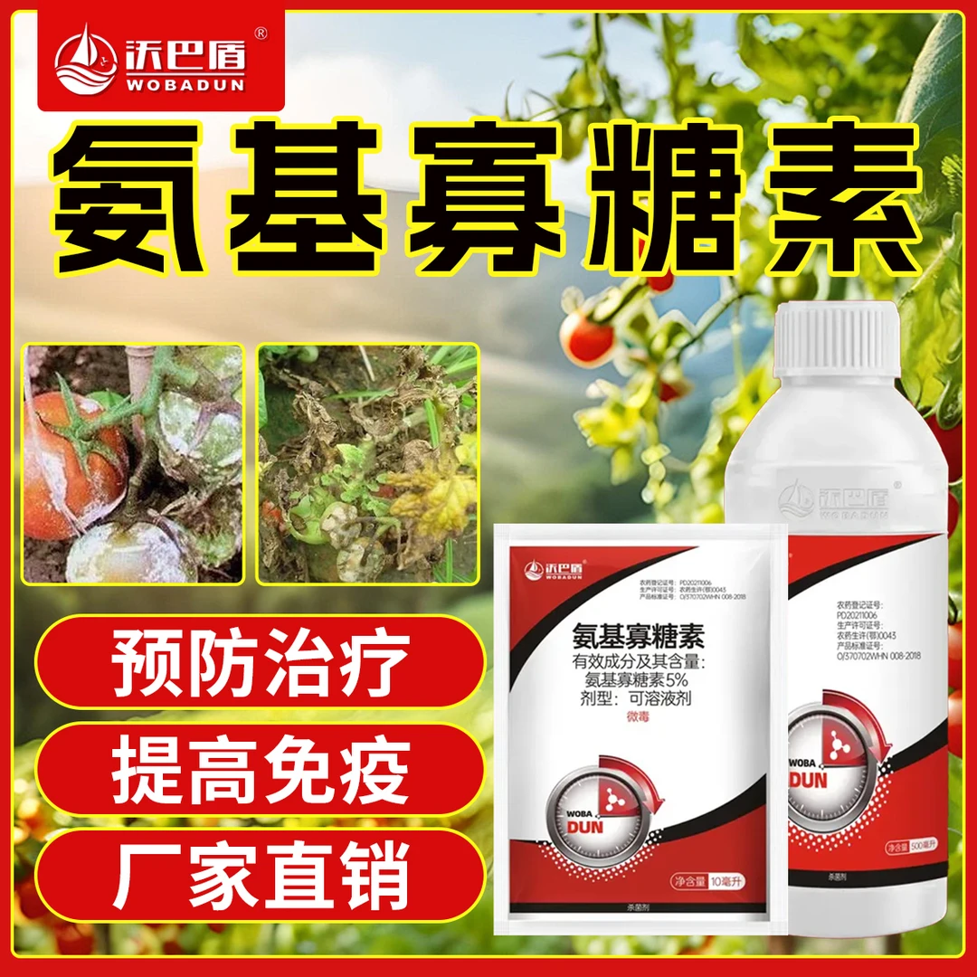 沃巴盾氨基寡糖素5%含量低毒农作物番茄晚疫病农用大田