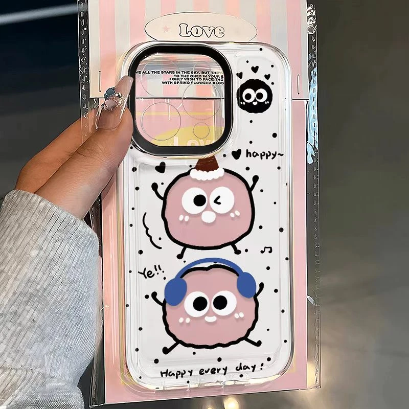 音乐煤球适用iphone16pro/11手机壳苹果15/14/13小米vivo华为oppo