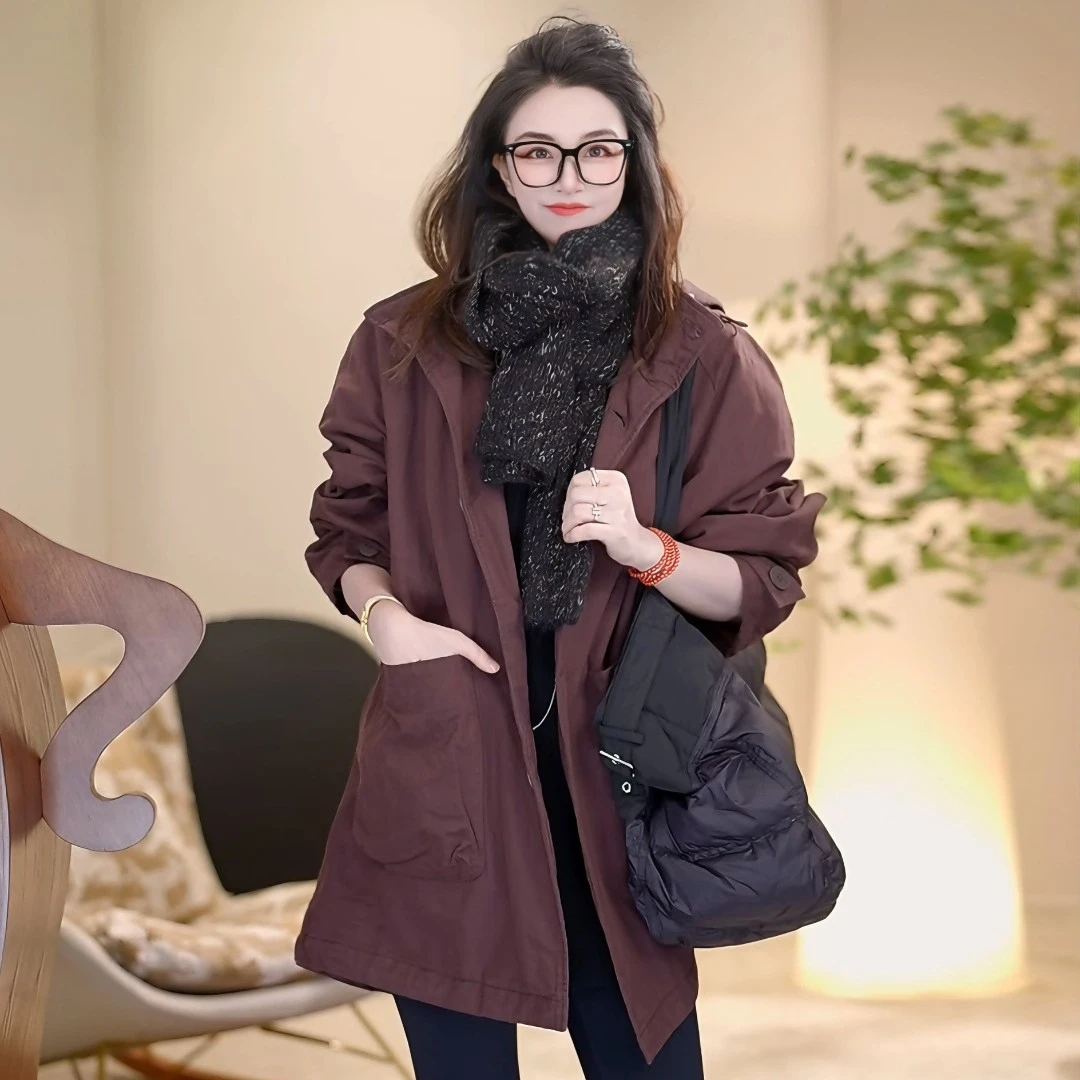 Linda姐高端线【冬日贵族】秋冬休闲宽松连帽棉服外套AW4WMF0161