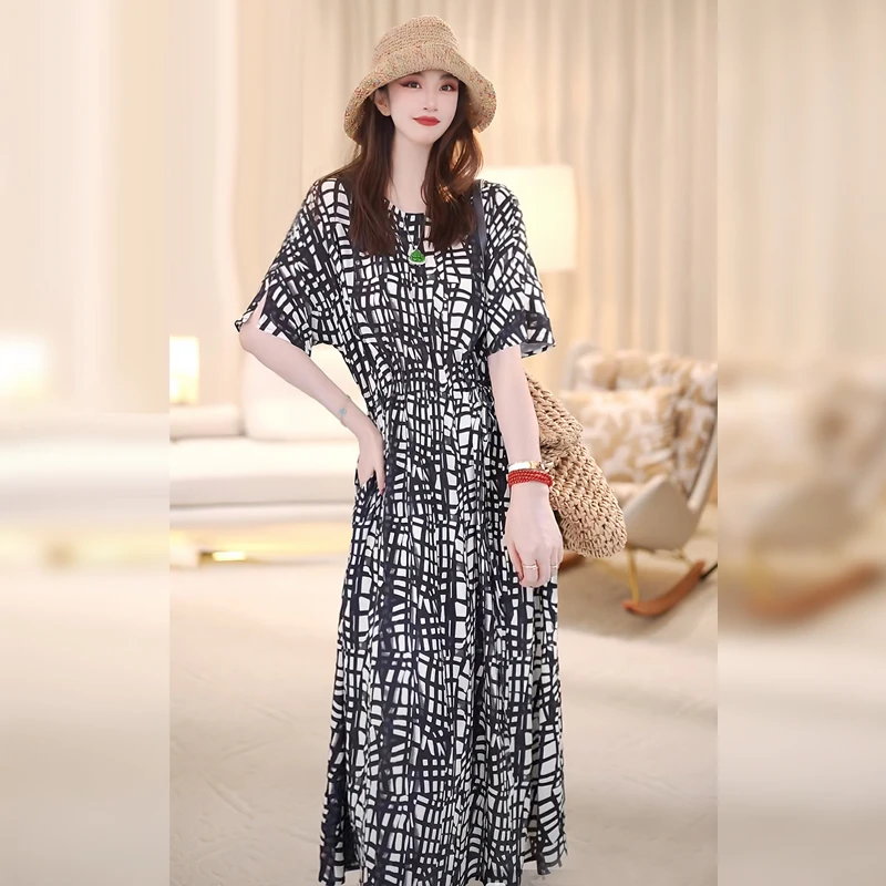 【Linda姐高端线】新款法式时尚复古宽松女装连衣裙AS4LYH0809