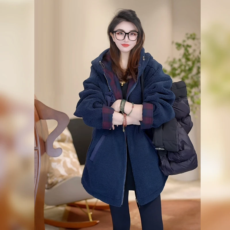 【Linda姐高端线】秋冬新款时尚气质高档双面穿外套AW4WDW0360