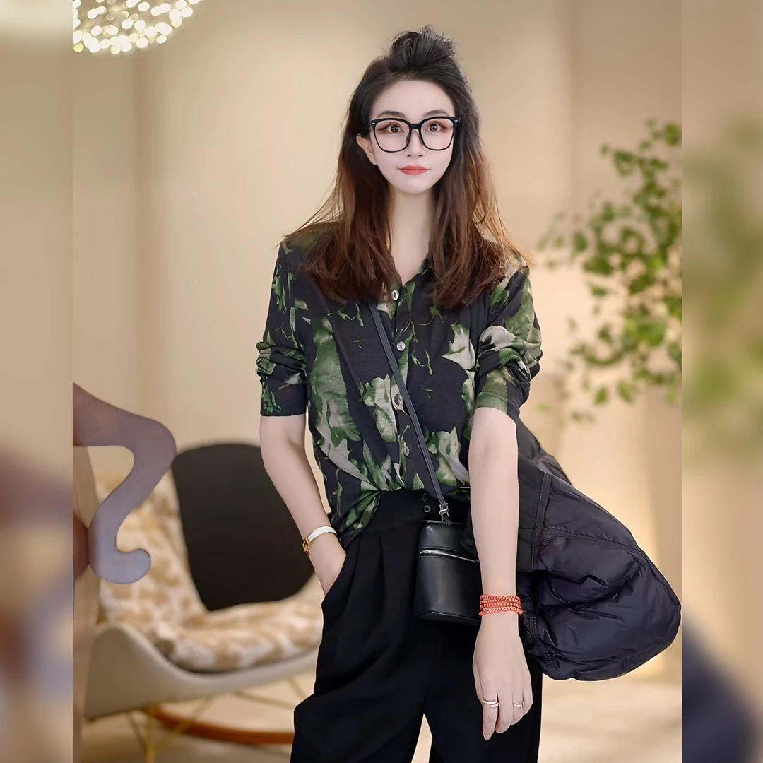 【Linda姐高端线】秋冬新款气质复古高档休闲上衣衬衫AW4ZYM0081