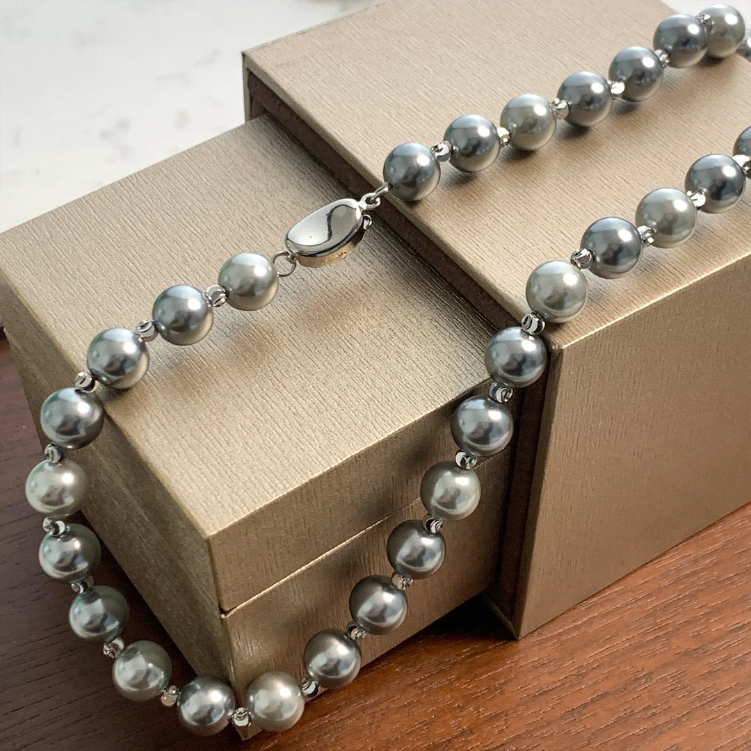 铜合金项链 时尚个性百搭气质就经典款珠珠ins项链1986