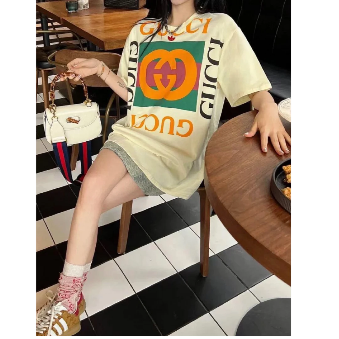GUCCI/古驰 DD0772 logo字母印花短袖 xs码