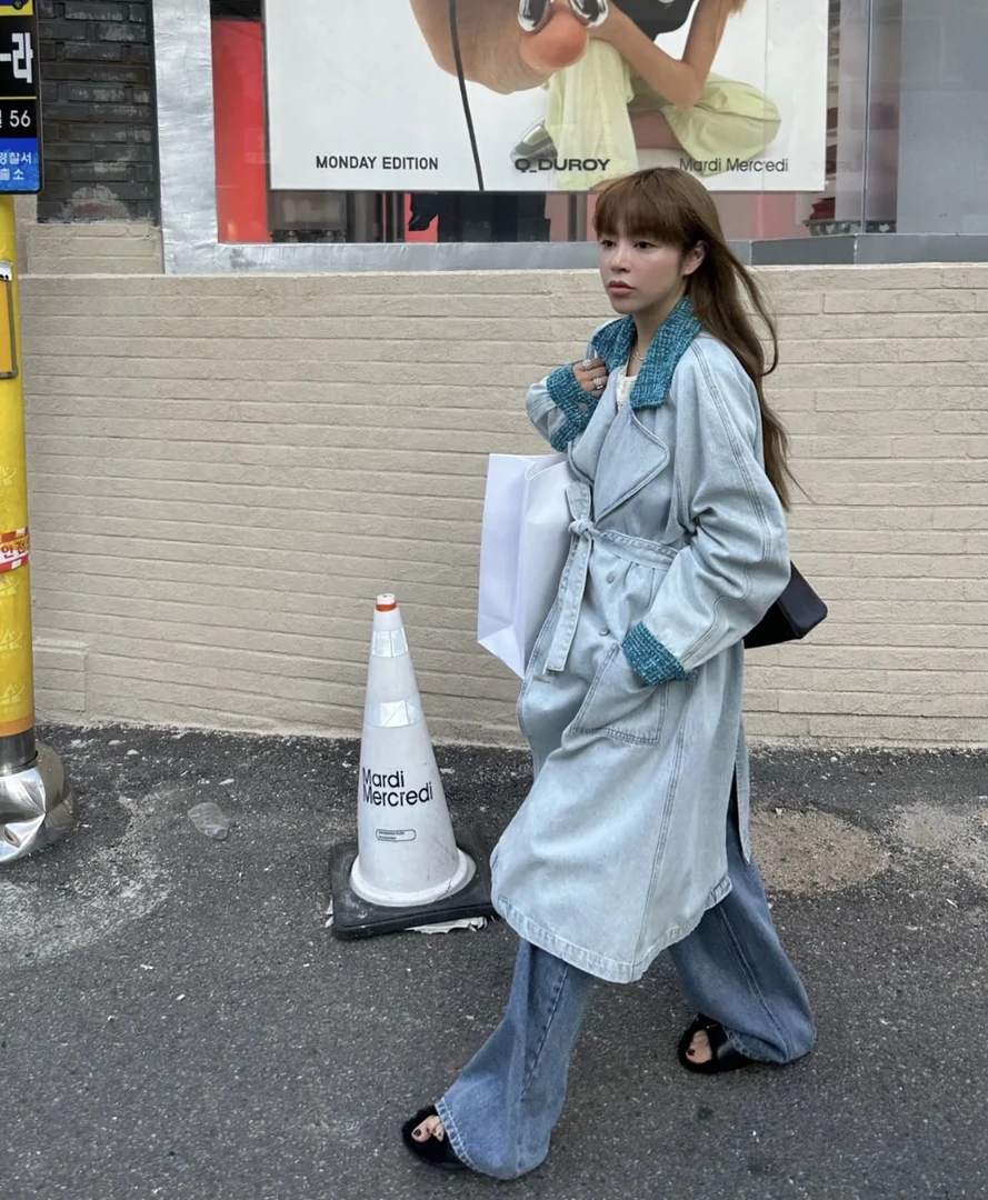 Chanel/香奈儿 kb0186 牛仔拼接外套 38码 吊牌 99新