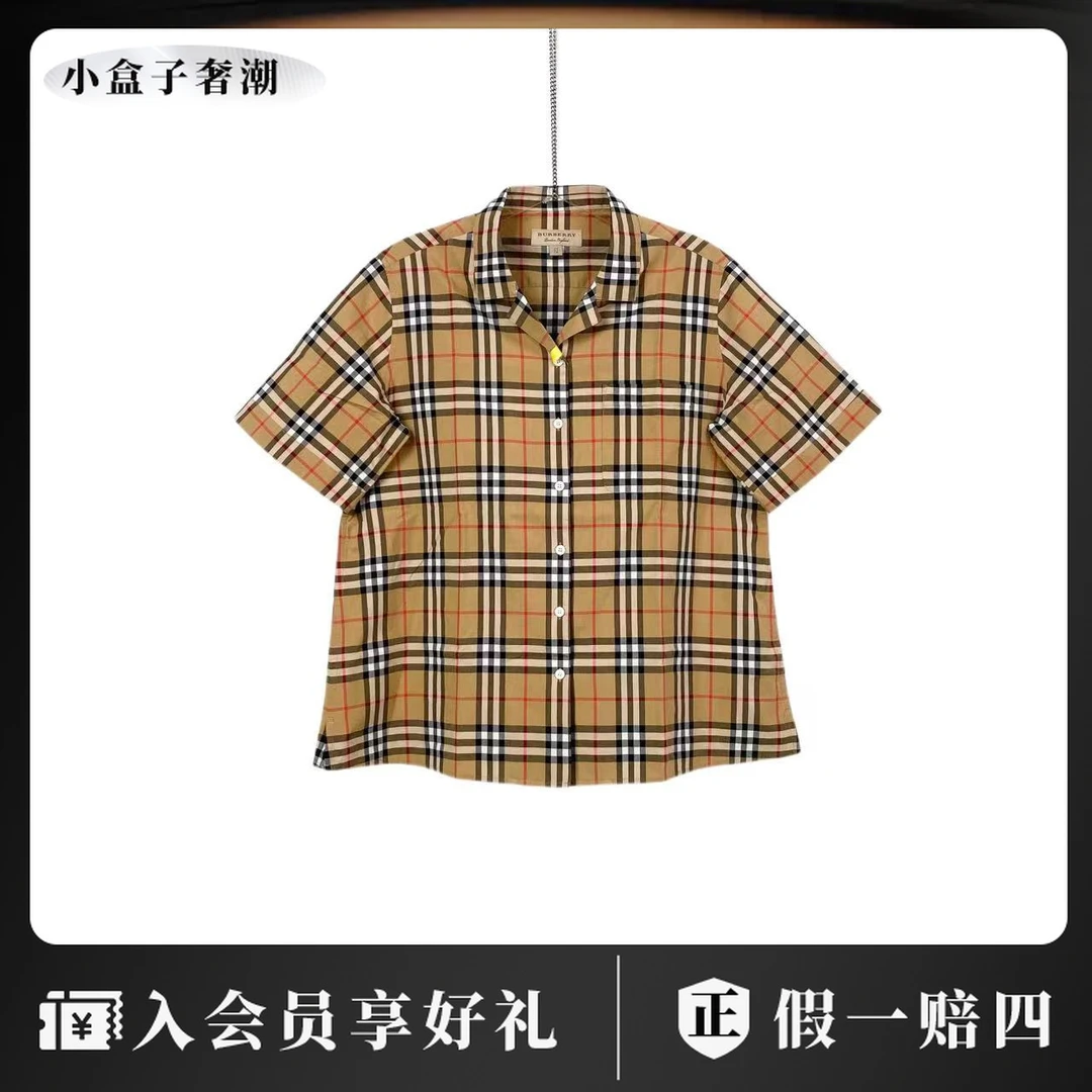 BURBERRY/博柏利 23248  经典格纹衬衫 38码