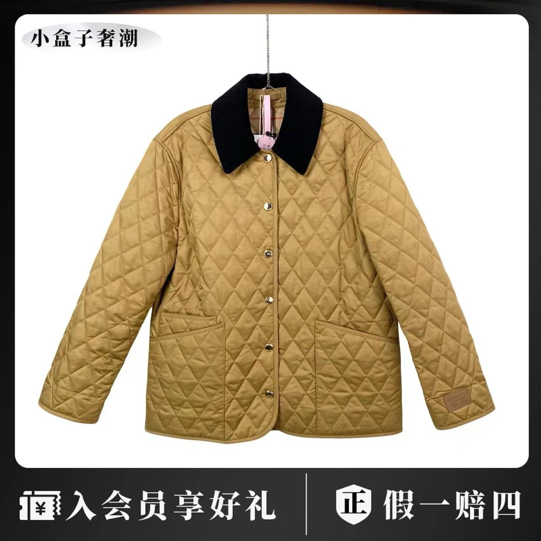 BURBERRY/博柏利 kb0199 黄金棉服夹克 m码 市场价10800 95新