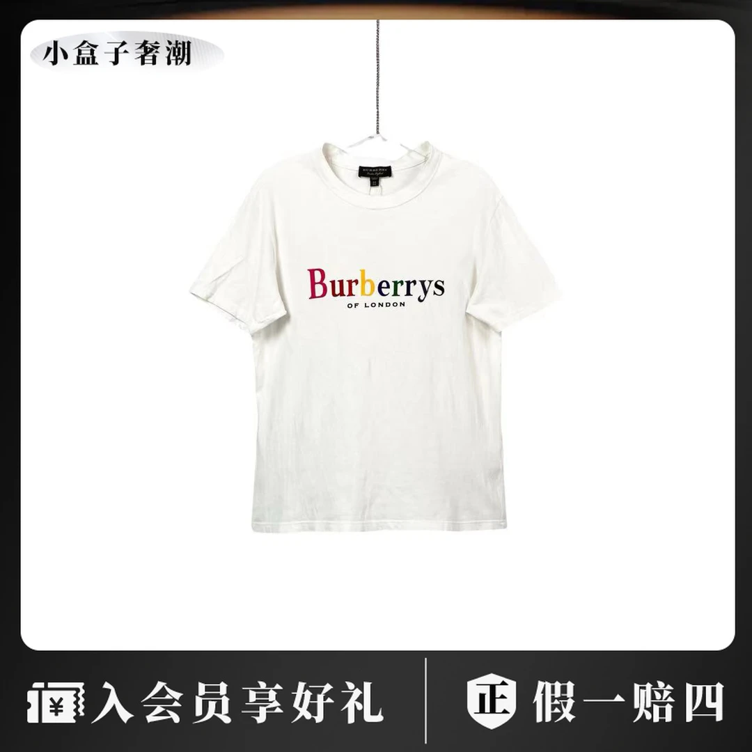 BURBERRY/博柏利 qz0030  彩虹logo短袖 xs码
