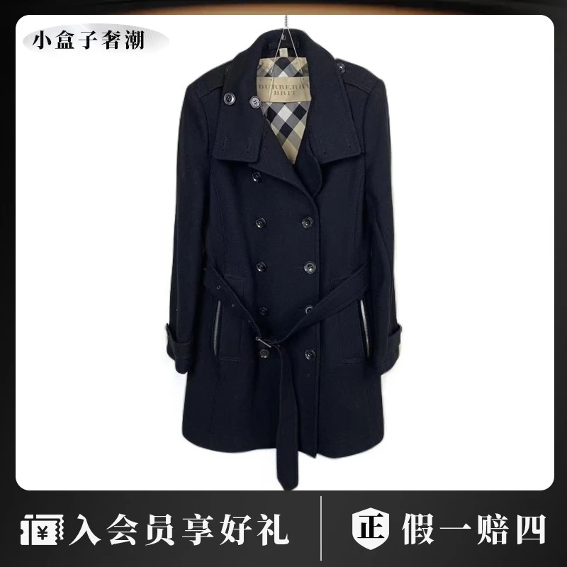 BURBERRY/博柏利 16184 双排扣风衣 40码 市场价13200 95新