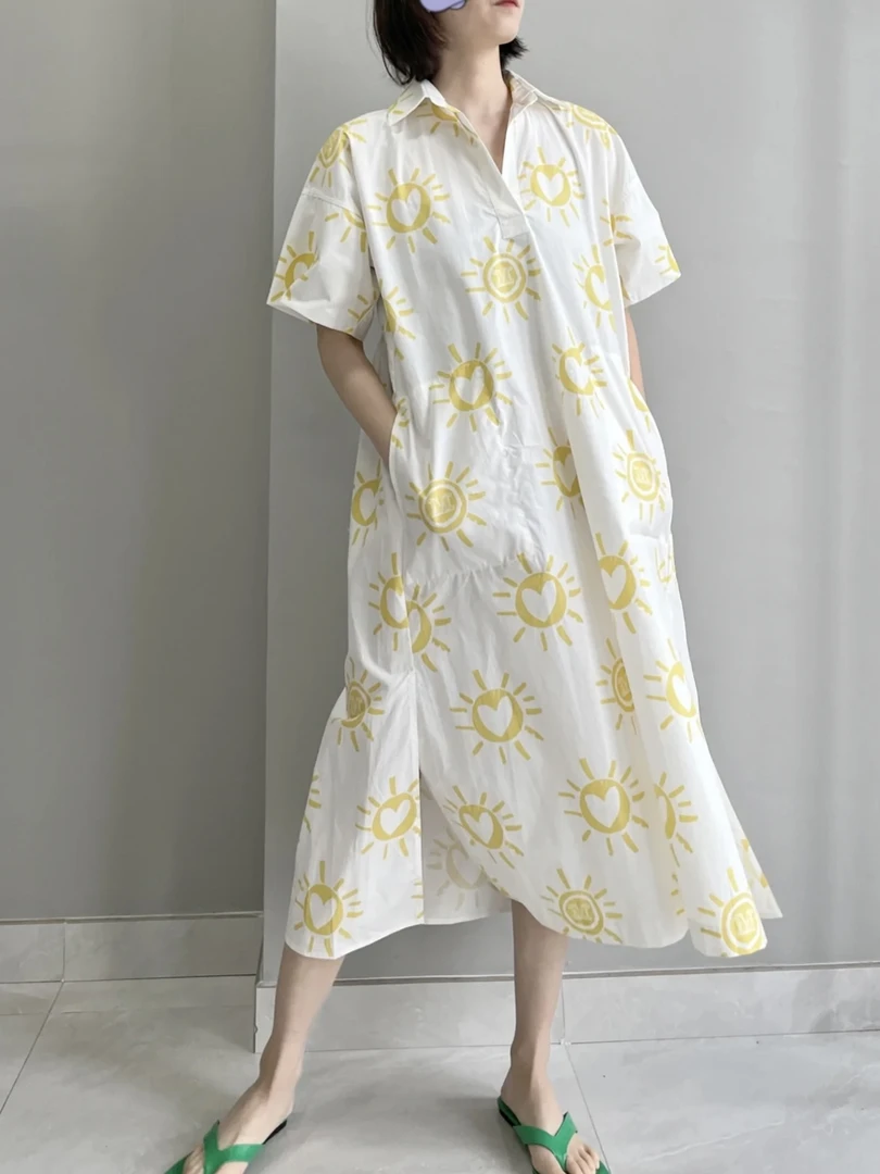 xg0012 maxmara 太阳印花连衣裙 40码