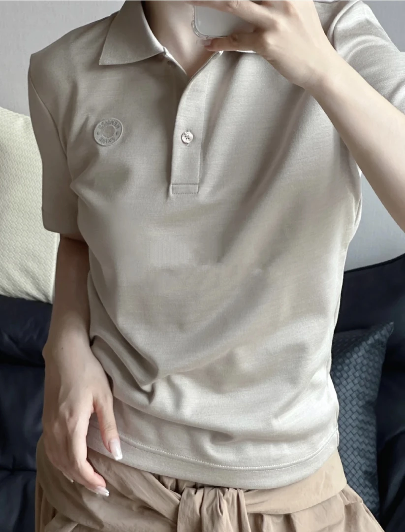 95新 Hermes/爱马仕  aa0344  胸前logo短袖 36码