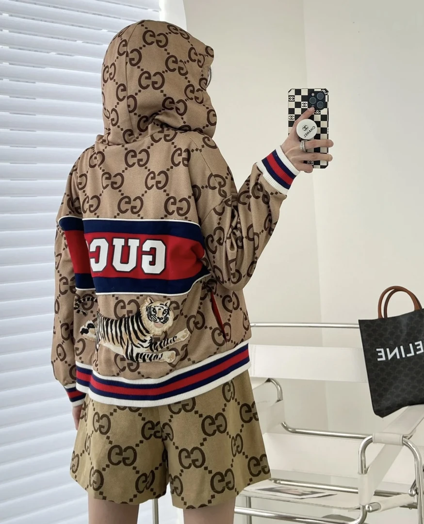 95新 GUCCI/古驰  bb0724 老花满印外套 S码 95新