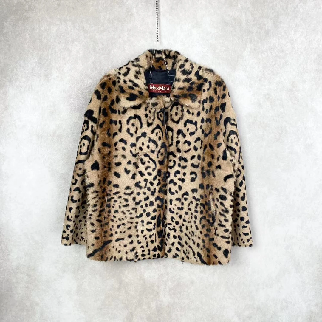 MaxMara 15122  豹纹皮草夹克 38码 15000 无配件 99新