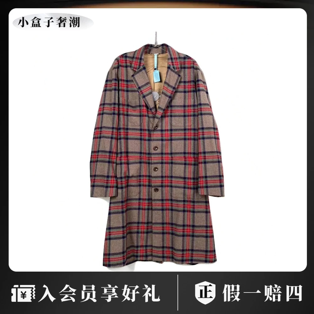 95新 GUCCI/古驰  16779 格纹大衣 48码 95新