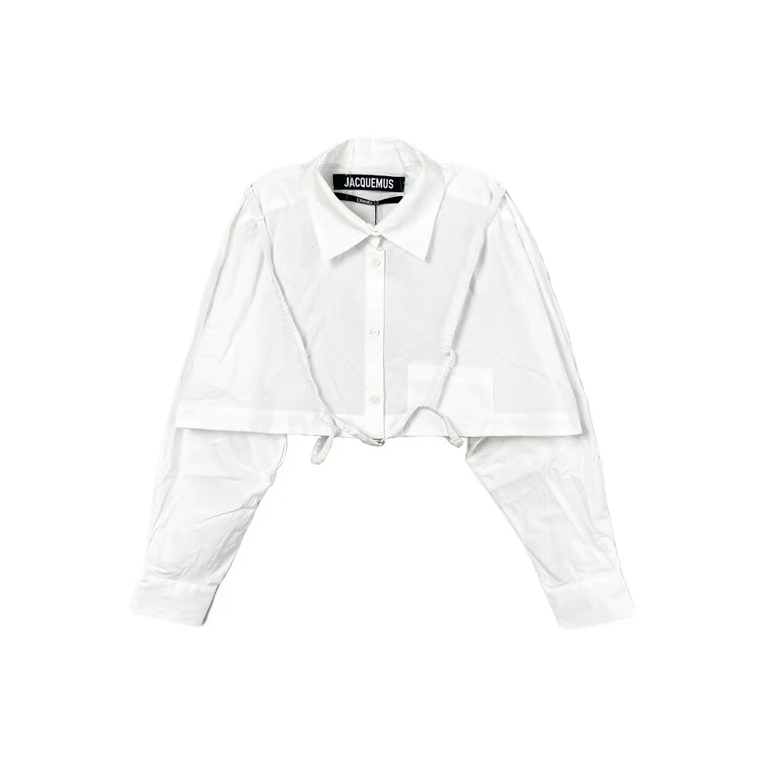 全新未使用 jacquemus 批量 白色高腰衬衫 多码数
