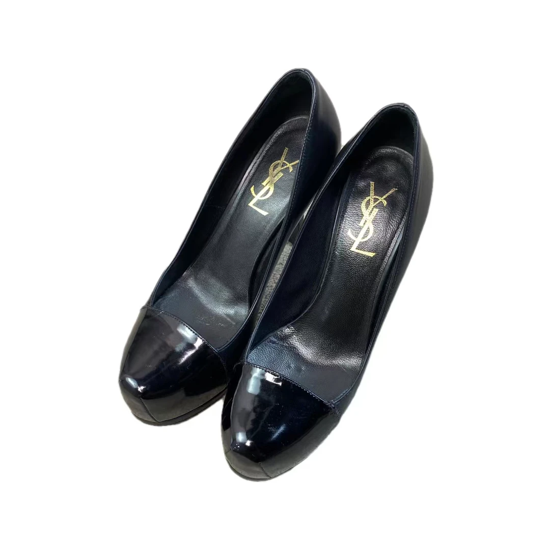 11261 saint laurent sip ysl 黑色厚底高跟鞋 35码 公价7800