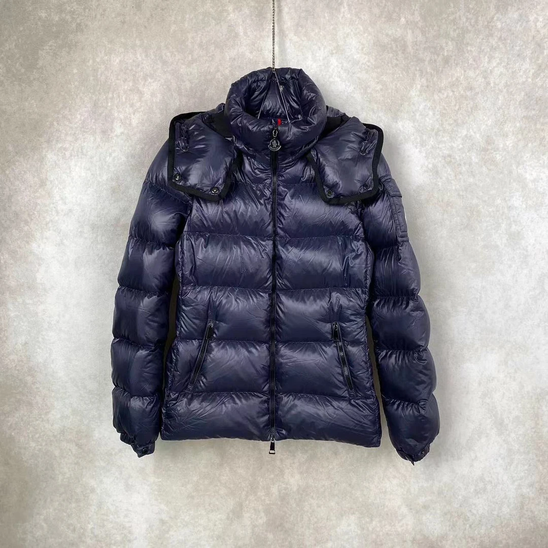 95新 蒙口 二零八七七 羽绒 深蓝羽绒服 0码 微瑕