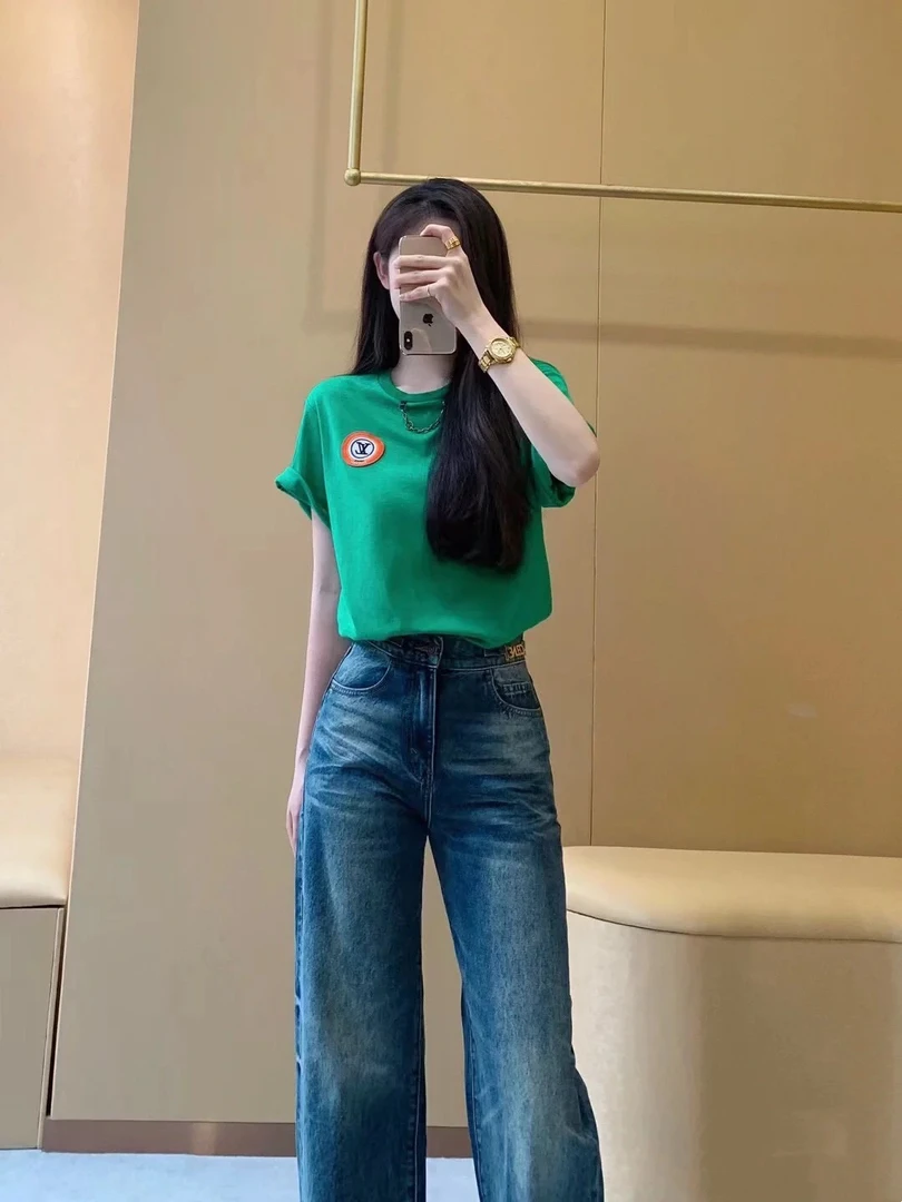 LouisVuitton/路易威登 18345 绿色链条短袖 S码 市场价7600 95新