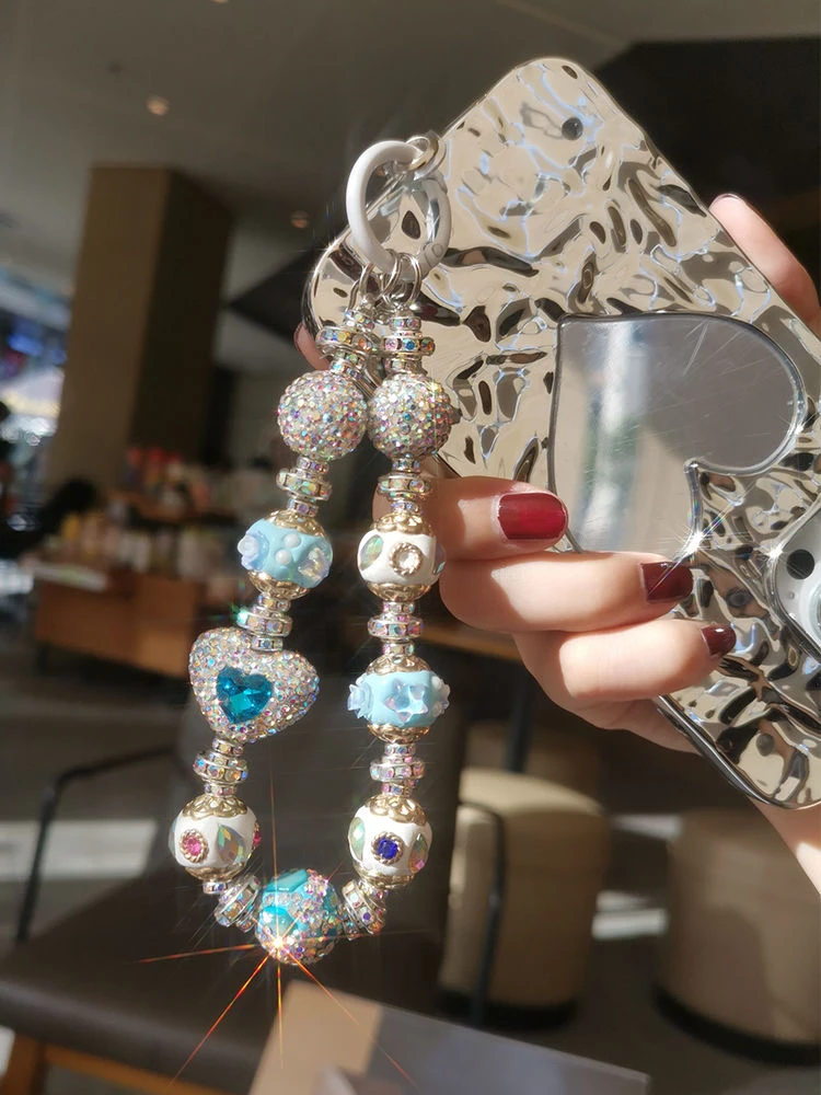 独家原创新款diy手工防摔网红手机链ins时尚手机链diy挂件挂饰