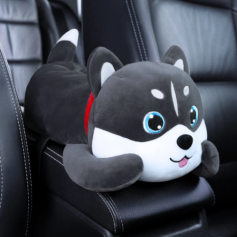 创意车载扶手箱纸巾盒抽卡通可爱汽车抽纸盒挂式车内装饰用品大全