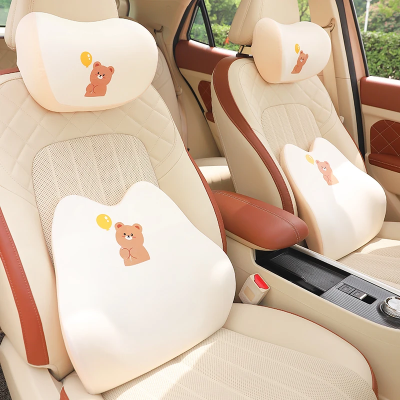 创意汽车头枕车用靠枕一对车载睡觉神器车内座椅腰靠车枕头护颈枕