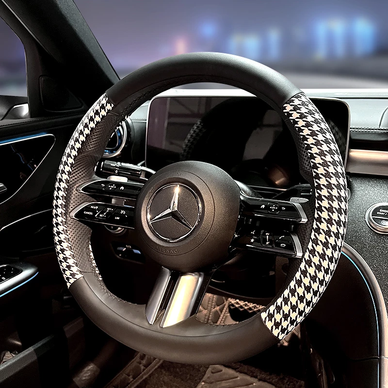 汽车方向盘套四季通用防滑透气比亚迪大众宝马奥迪奔驰通用型把套