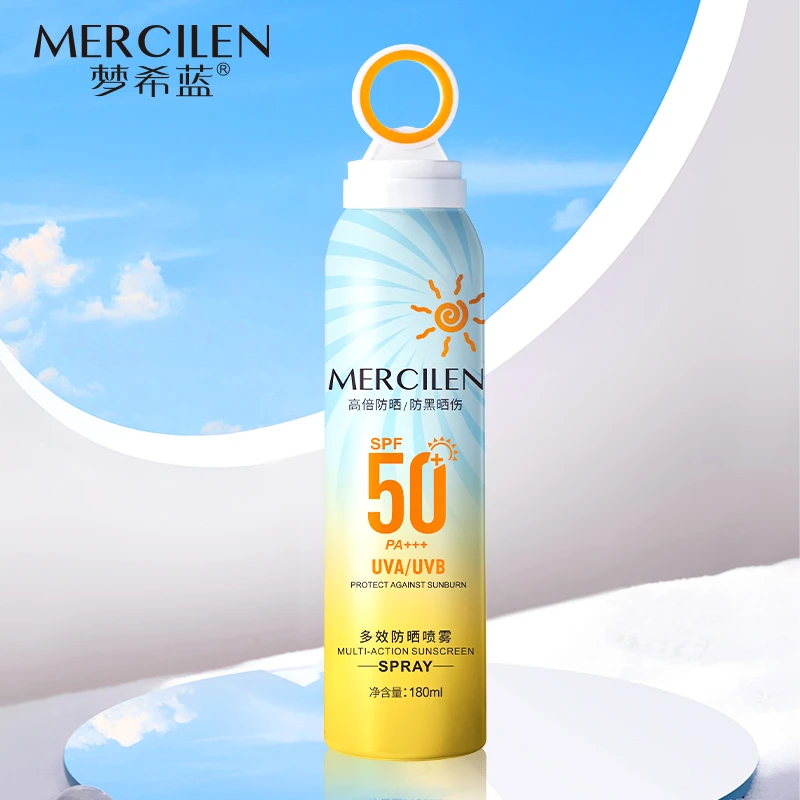 MERCILEN/梦希蓝多效防晒喷雾透明高倍防晒SPF50+PA+++大容量180