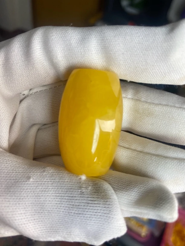 蜜蜡焦皮料精品桶珠