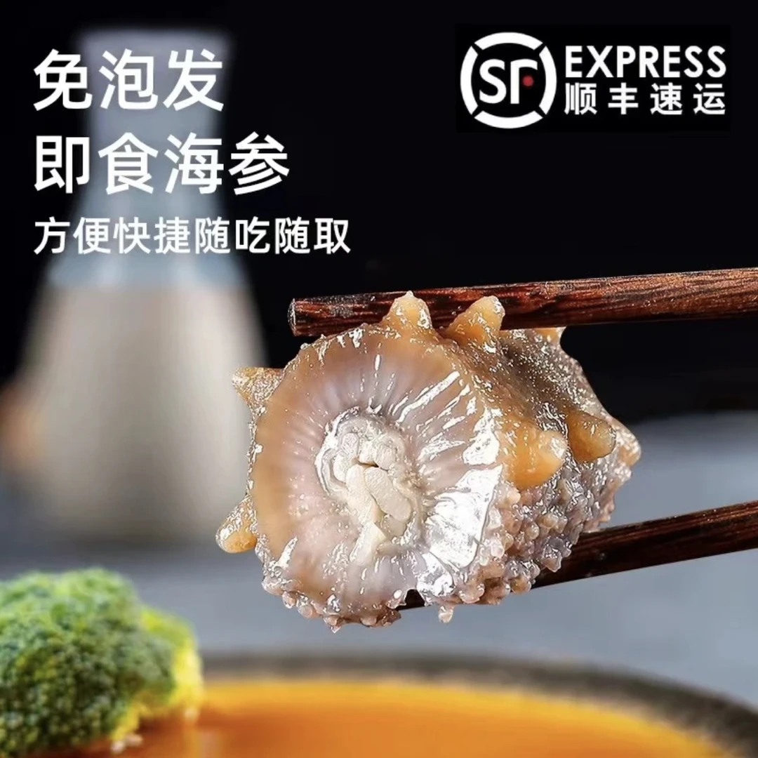 8A 三斤装 大连鲜食海参 一斤8-10个头 鲜食海参