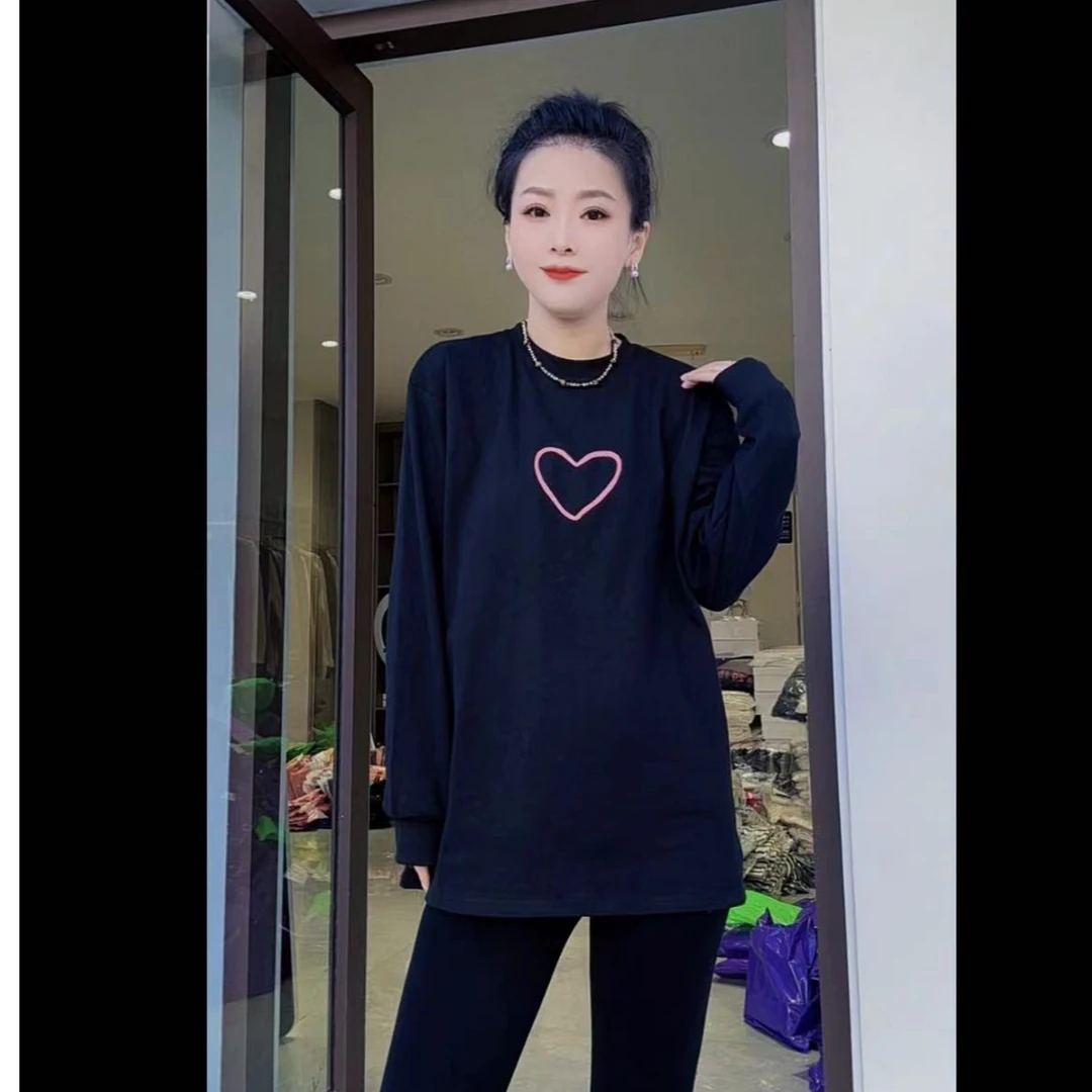 桃心后背字母收口T恤