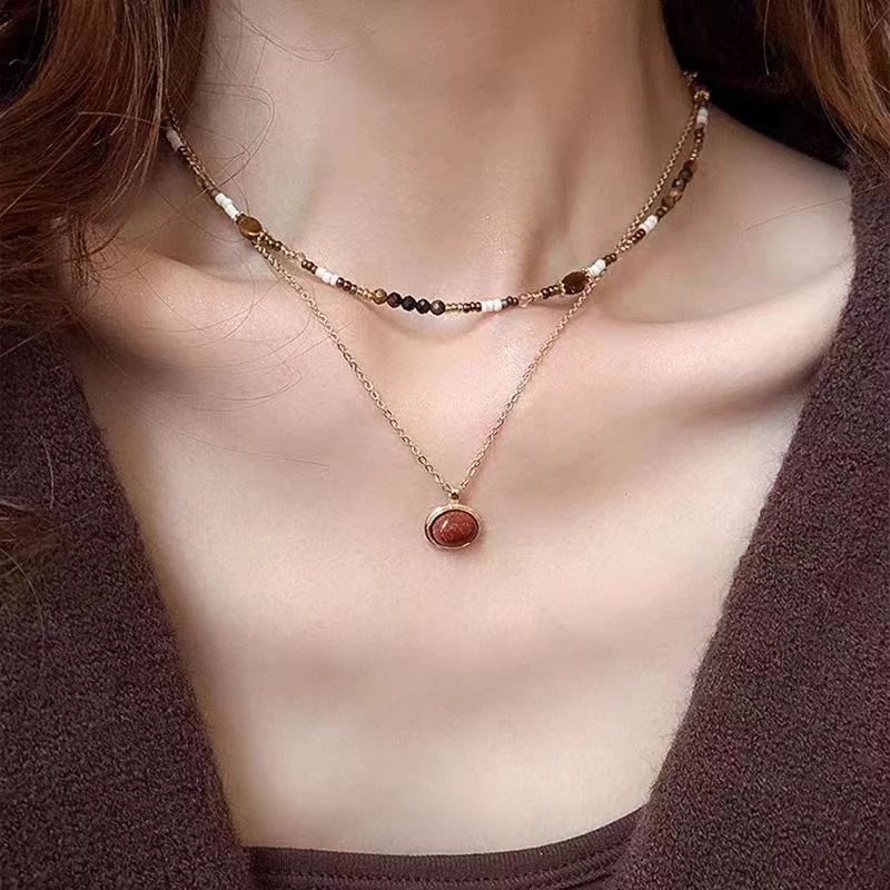 钛钢项链 项链两件套（可分开带）