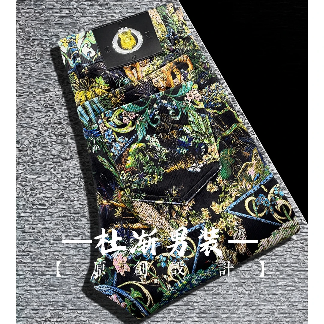 【正码】春夏季男士时尚爆款欧货修身高端男裤休闲裤中弹力商务805