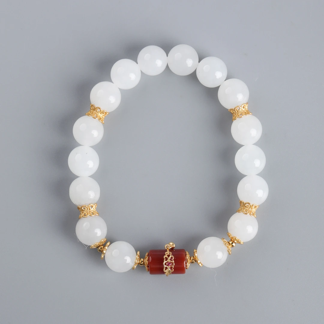 Lot 40 925银和田玉手串