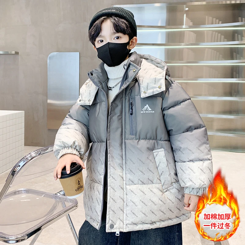 男童棉服冬季2024新款儿童潮款棉袄加厚男孩棉衣洋气大童冬装外套