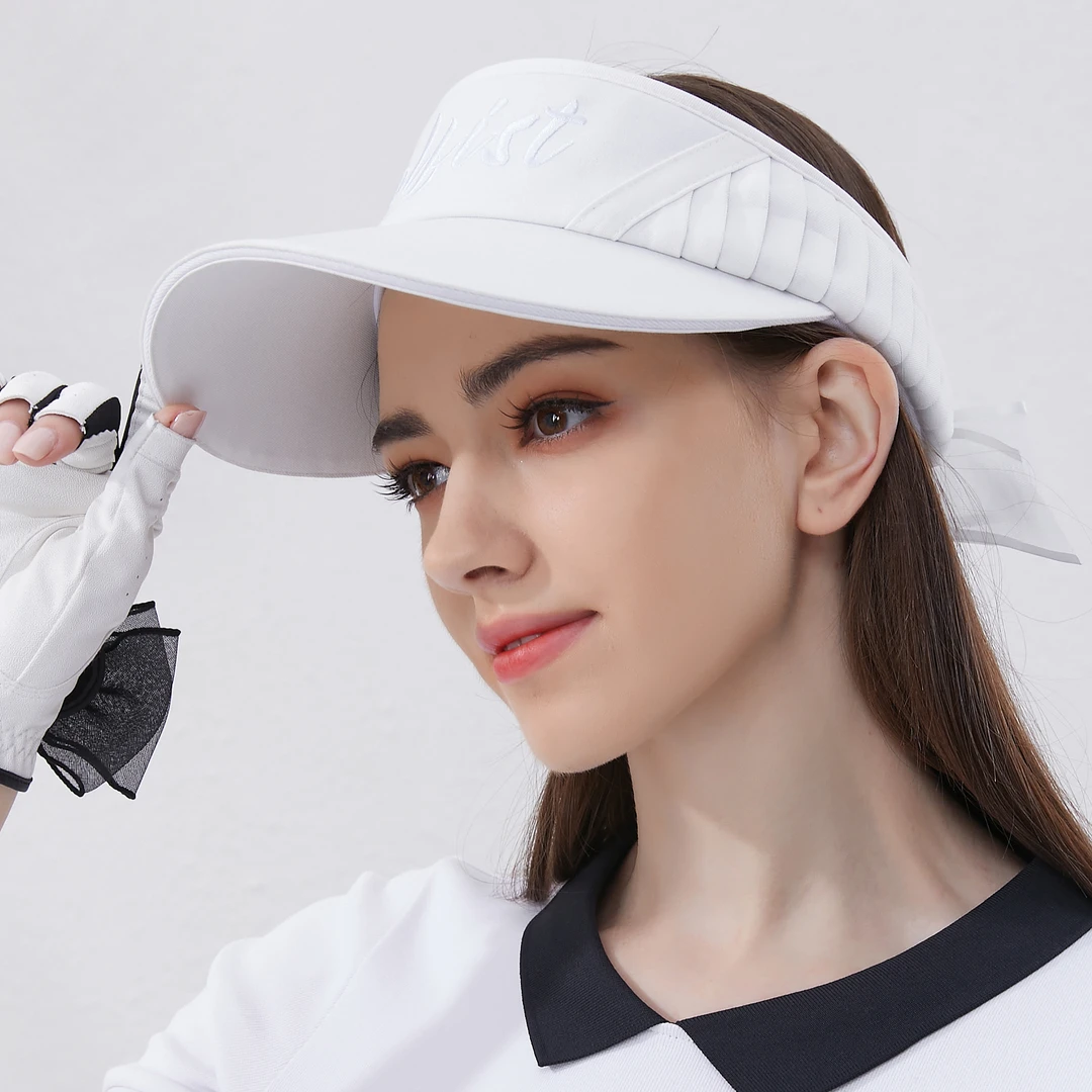 防紫外线高尔夫球帽女空顶帽吸汗运动檐遮阳帽防晒帽无顶鸭舌帽子