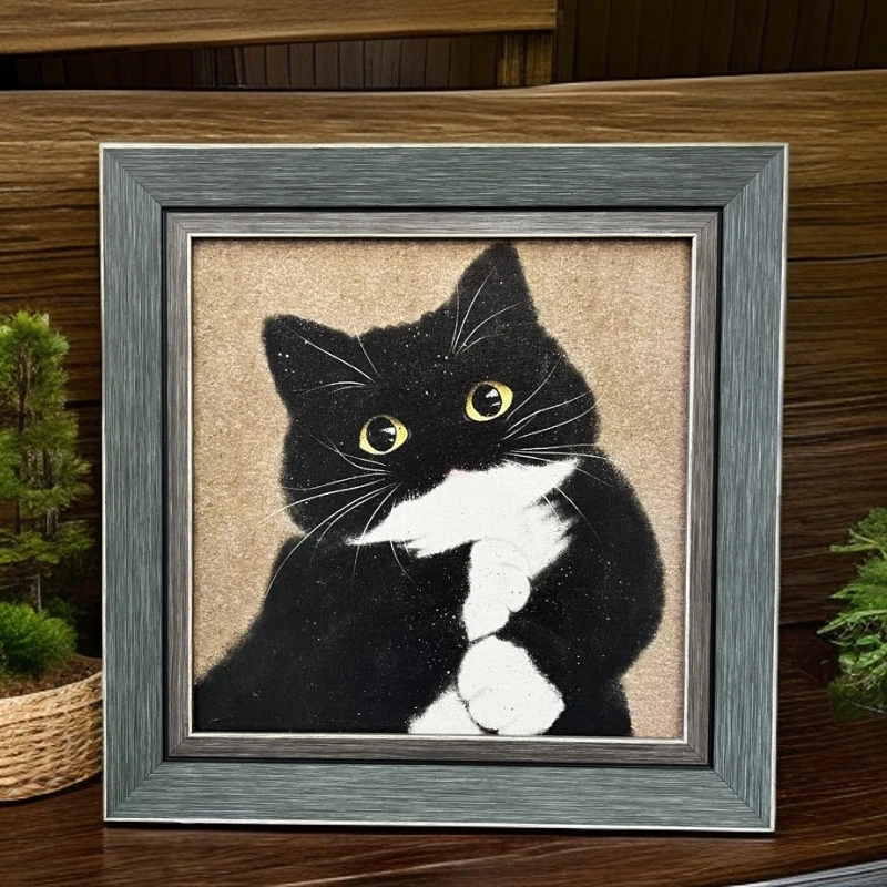 九炎画坊装饰画30*30猫咪