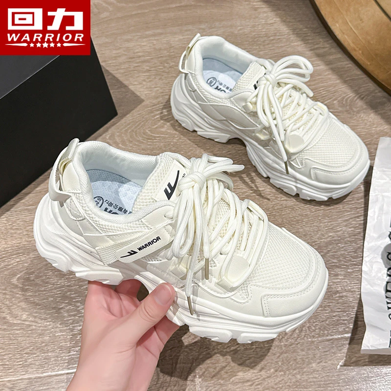 回力女鞋秋季新款透气网面老爹鞋时尚复古通勤运动鞋休闲鞋4187