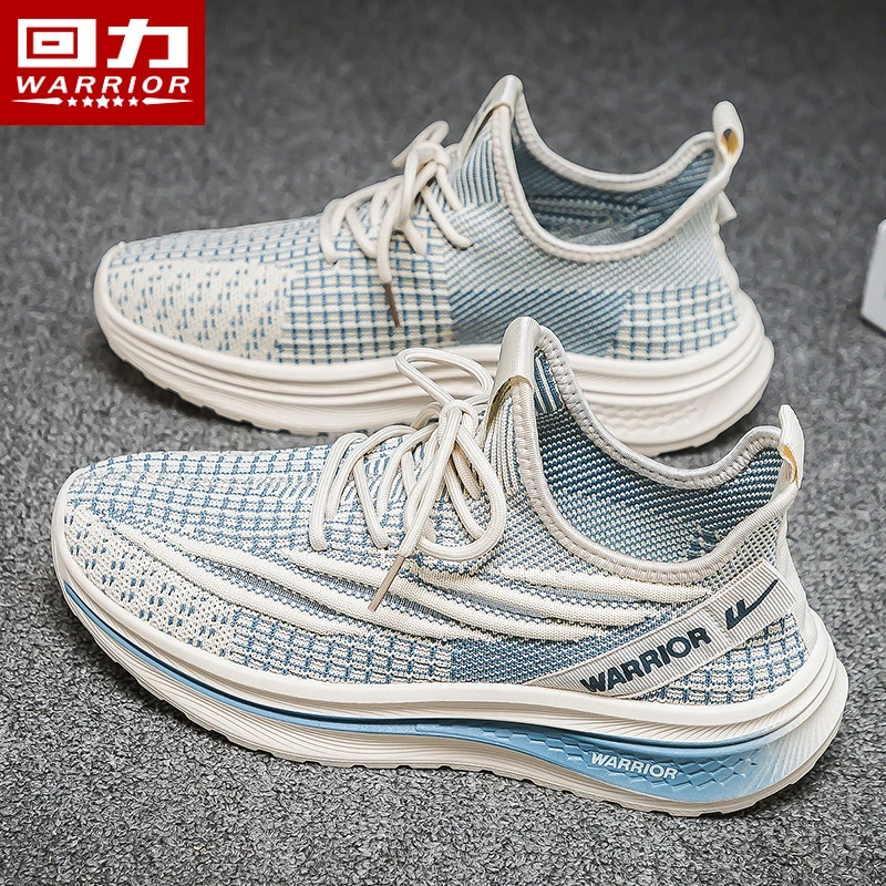 回力男鞋休闲2024春季新款网面跑步运动鞋透气百搭增高潮流鞋3773
