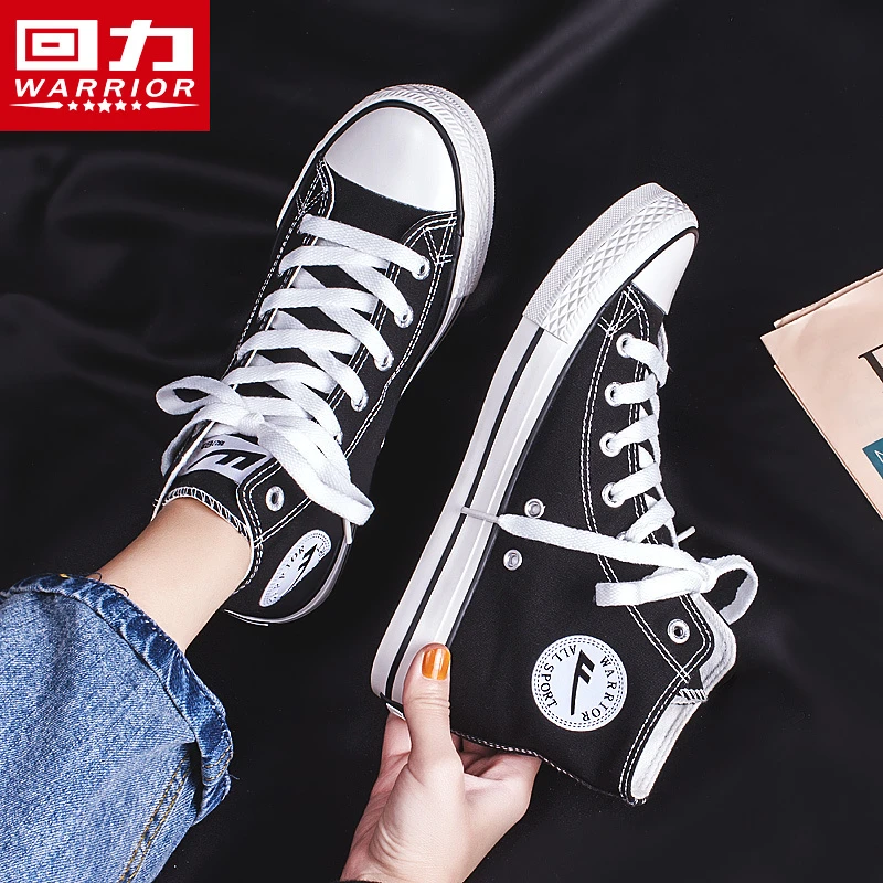 Warrior/回力帆布鞋男夏季新款时尚经典高帮鞋韩版百搭潮鞋427