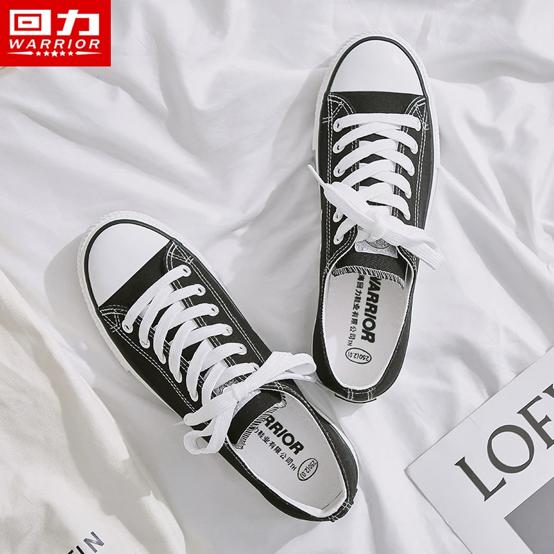 Warrior/回力经典帆布鞋情侣低帮平底板鞋秋季新款透气板鞋391
