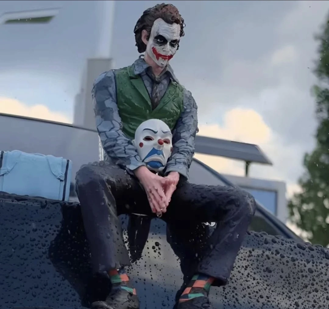 最大版车顶小丑希斯莱杰坐姿公仔车载尾车顶挂件汽车尾部车外摆件