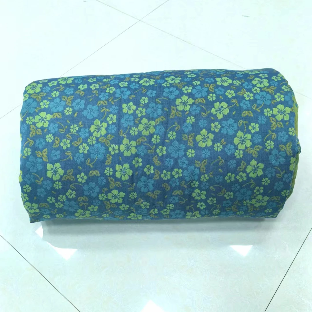 小号绿色小花双层纱四季被1.2x1.5