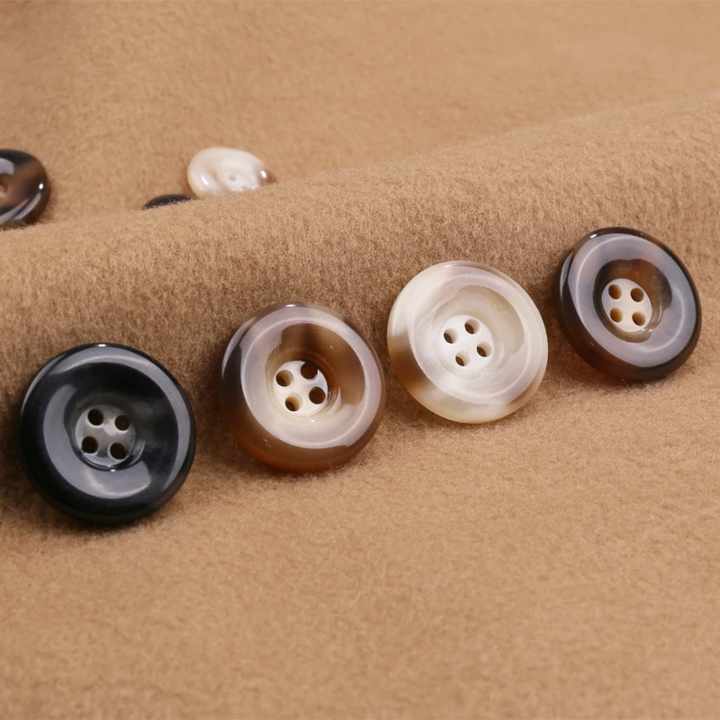 树脂纽扣高档羊绒毛衣睡衣圆形扣黑色大衣女扣西装毛呢风衣男扣子