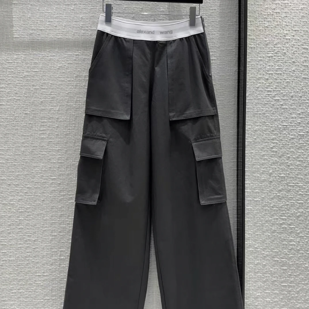 2024春秋流行深灰色工装裤