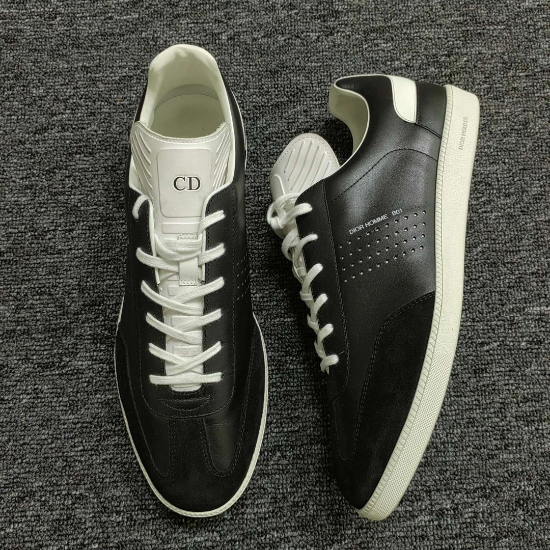 Dior/迪奥/44码/B01/经典黑白板鞋/99新/百搭经典时尚低帮系带
