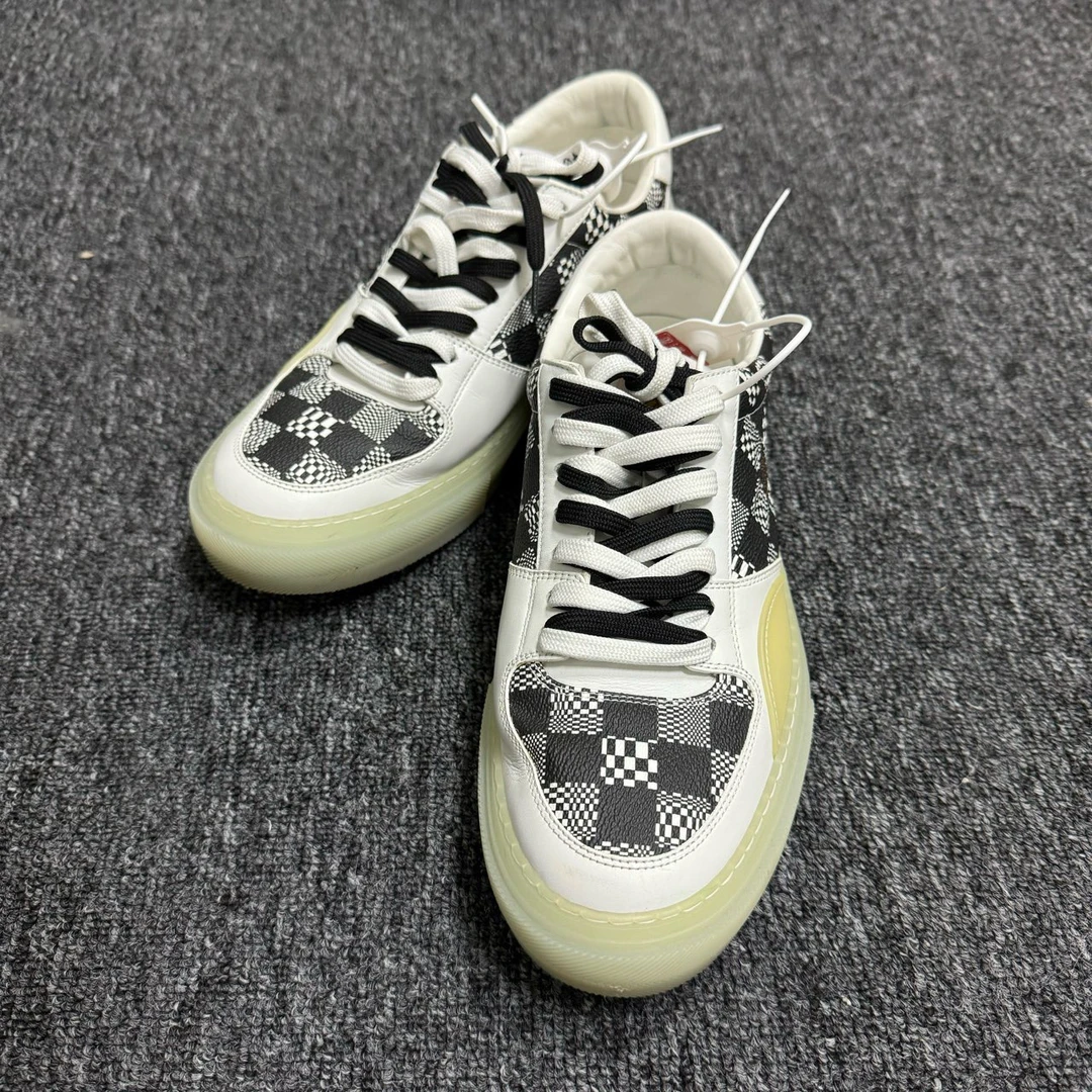LouisVuitton/路易威登/42码/Ollie/棋盘格满印休闲鞋/99新/
