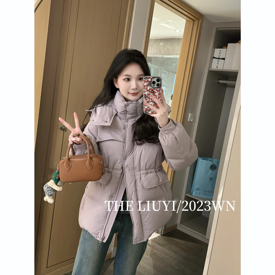 【LIUYI】北欧恋人~90白鸭绒冬季连帽羽绒服外套312223