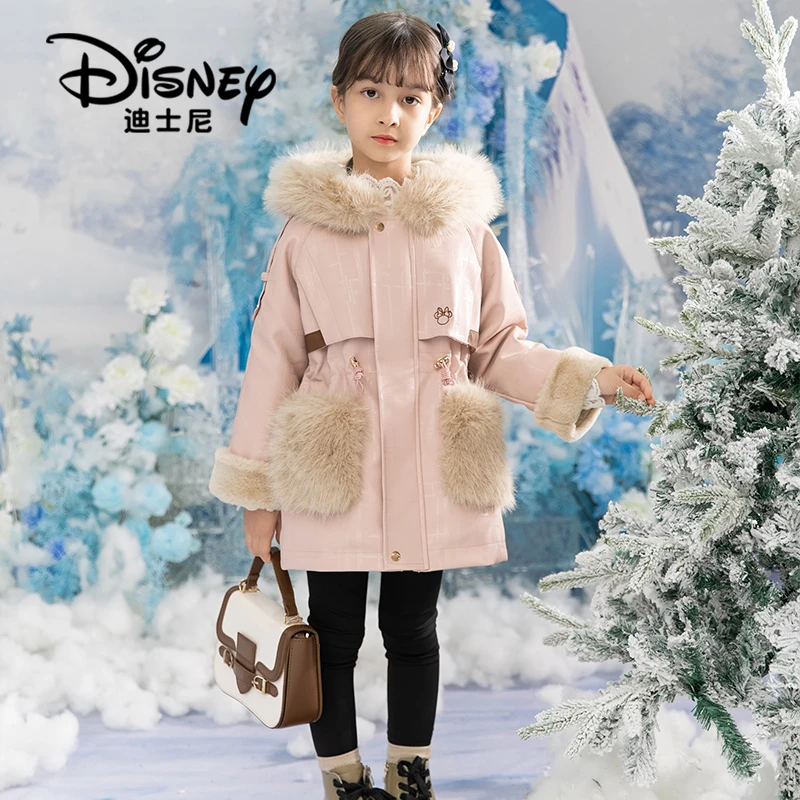 【TQ】Disney/迪士尼冬季新款休闲洋气时尚中长款派克服XCE4PJ113