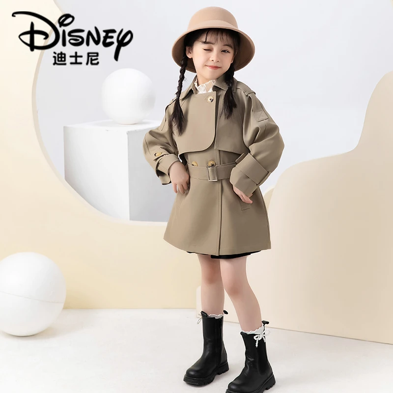 【TQ】Disney/迪士尼女童春季简约休闲风衣XCW3SJ046